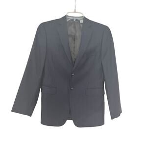 Joseph Aboud Boys Black Tweed Wool Suit Jacket - Size 12R